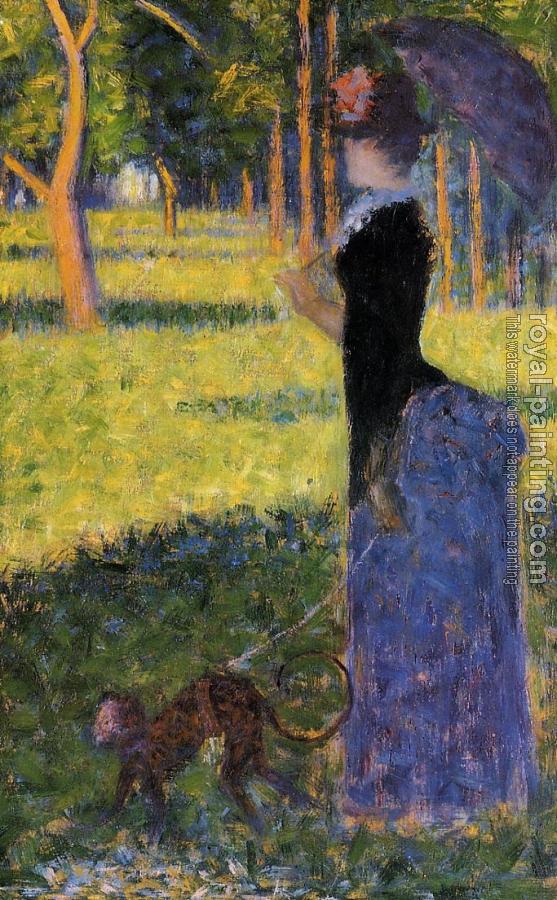 Georges Seurat : La Grande Jatte, Woman with a Monkey